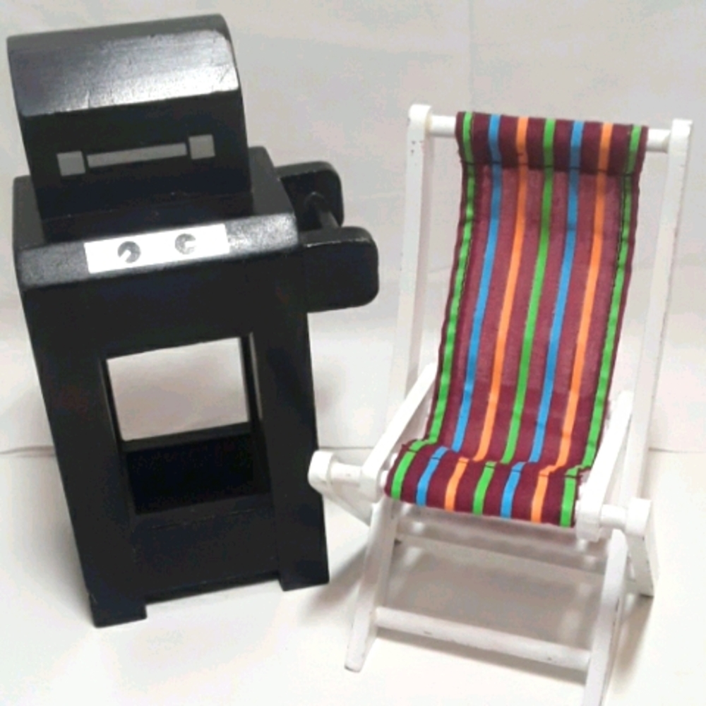 BBQ Grill & Outdoor Folding Chair House Furnit…